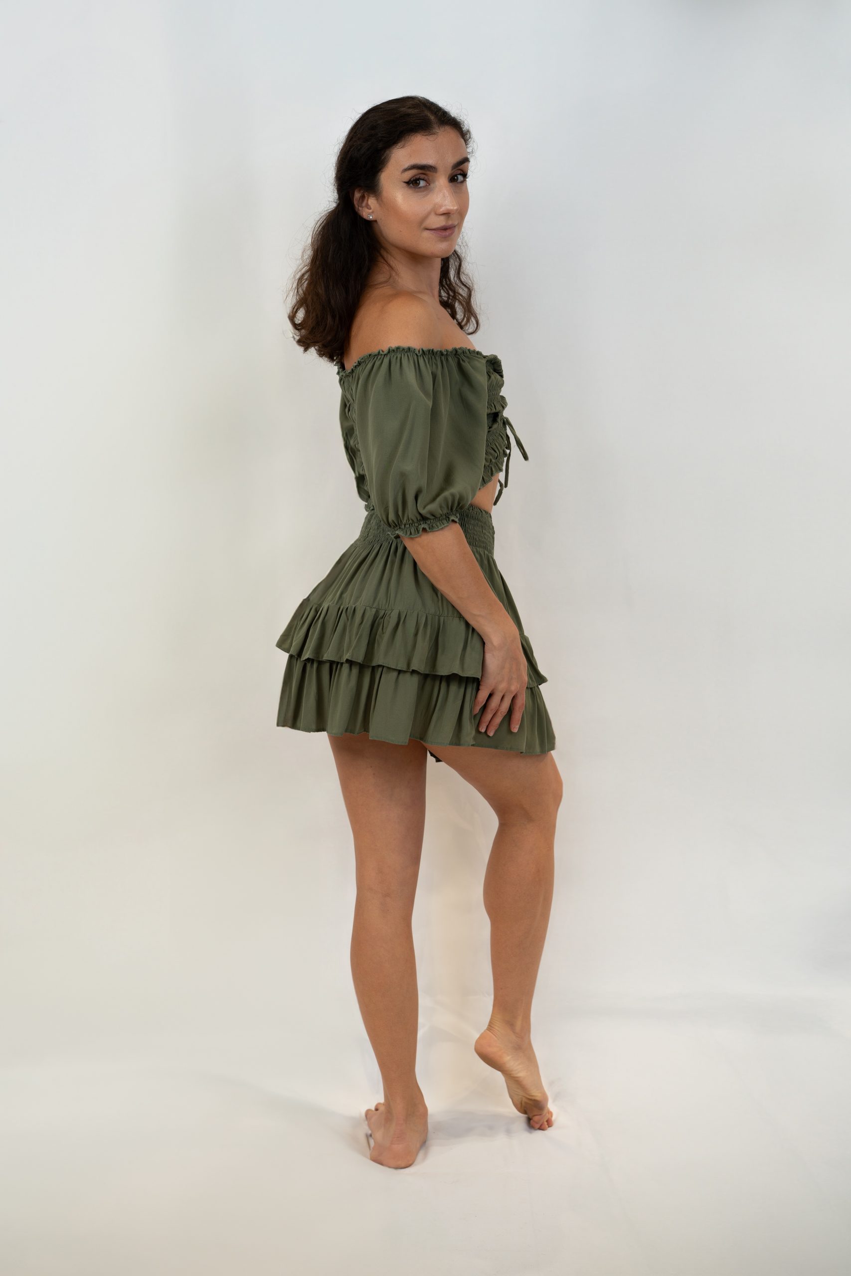 スカート Sophia frill set dress ANDMARY】Sophia frill set dress